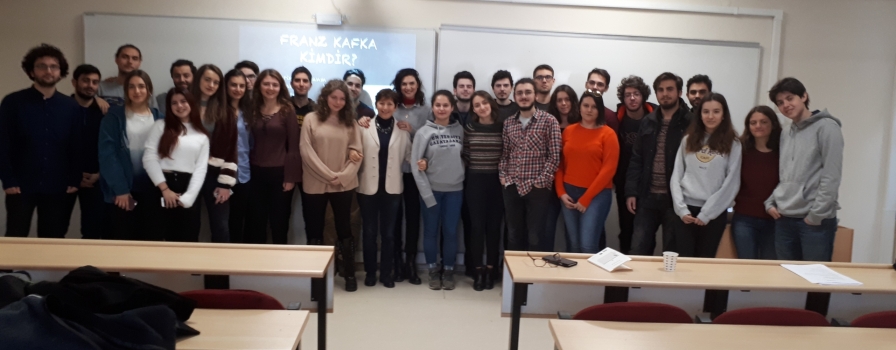 Our Head of the Turkish Language and Literature Department analyzed “Metamorphosis” by Kafka with the students of Engineering and Law Faculty of Galatasaray University Our Head of the Turkish Language and Literature Department analyzed “Metamorphosis” by Kafka with the students of Engineering and Law Faculty of Galatasaray University