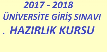 2017 – 2018 Üniversite Kursu