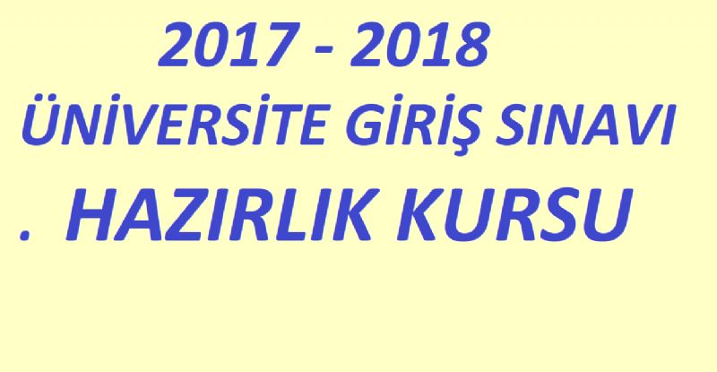 2017 – 2018 Üniversite Kursu