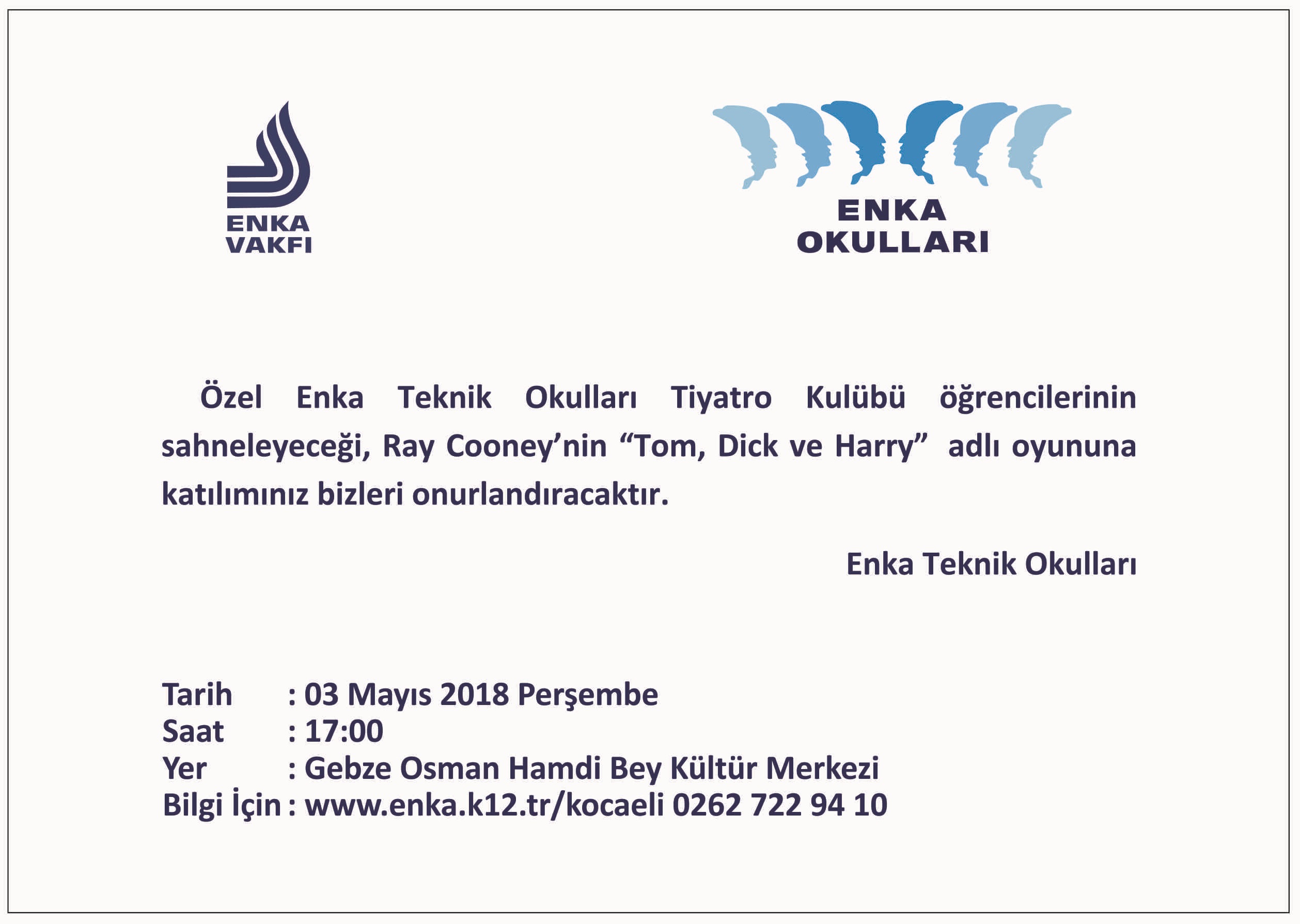 Tiyatro Oyunumuza Davetlisiniz