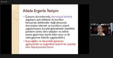 Ergenlik Dönemi Aile İçi İletişim Veli Seminerimiz
