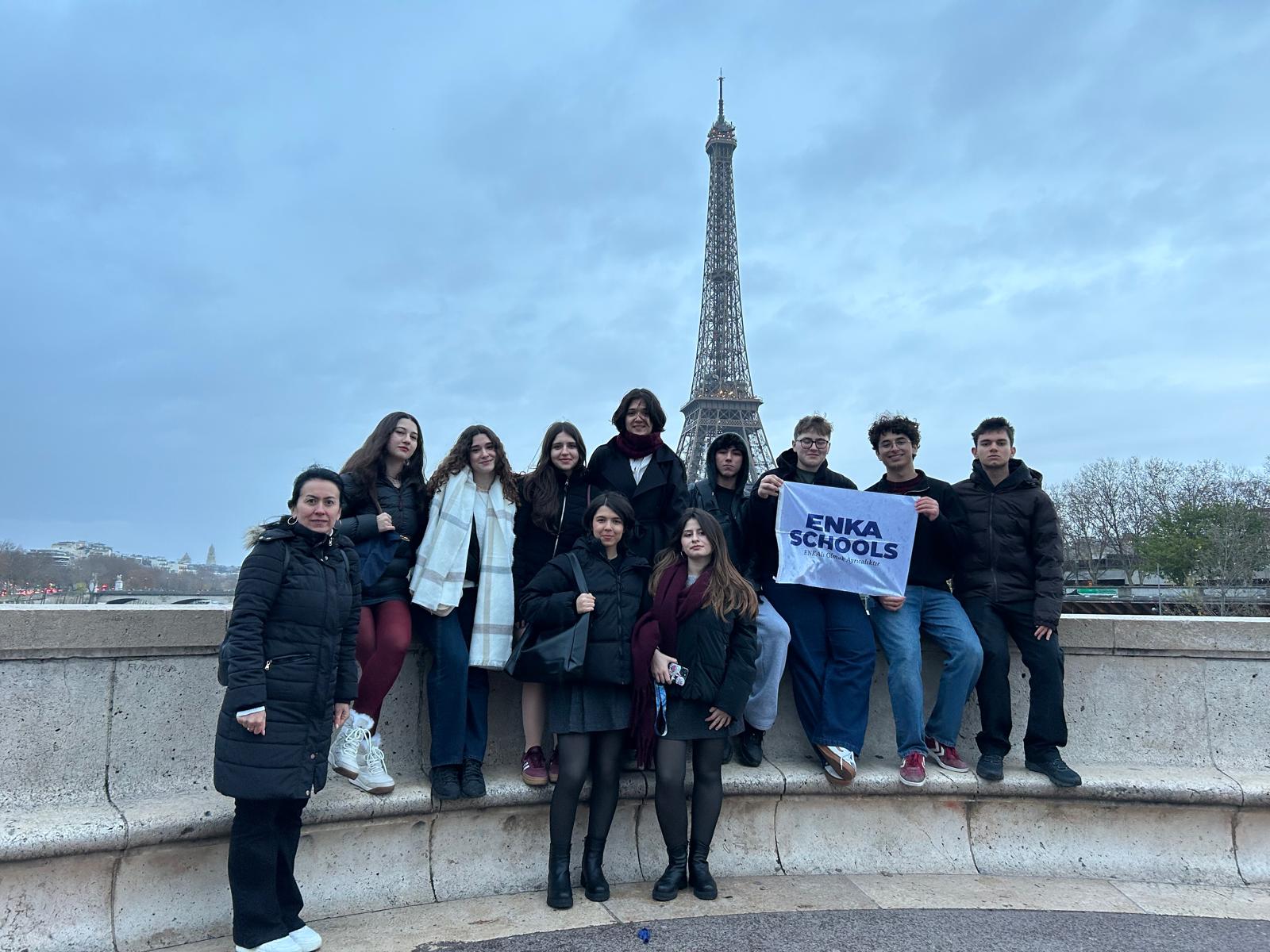 AS ENKA TECHNICAL SCHOOLS WE WERE AT THE PARIS MUN CONFERENCE